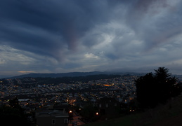 clouds over San Francisco looking South